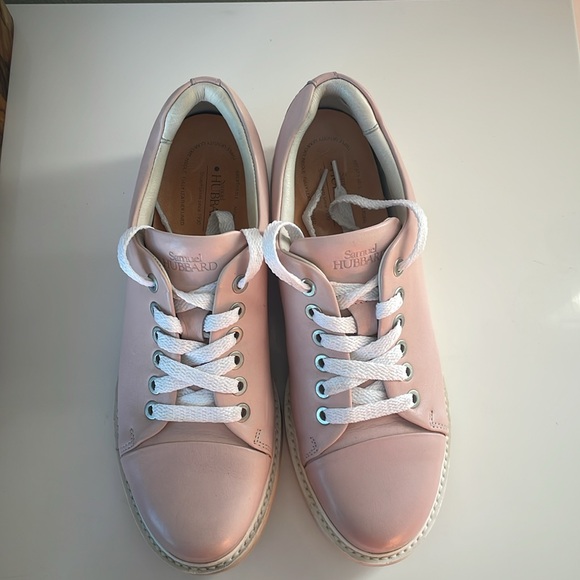 Samuel Hubbard Women’s Fast Pink Full Grain Leather Sneakers Size 6.5 Like New - Picture 6 of 6